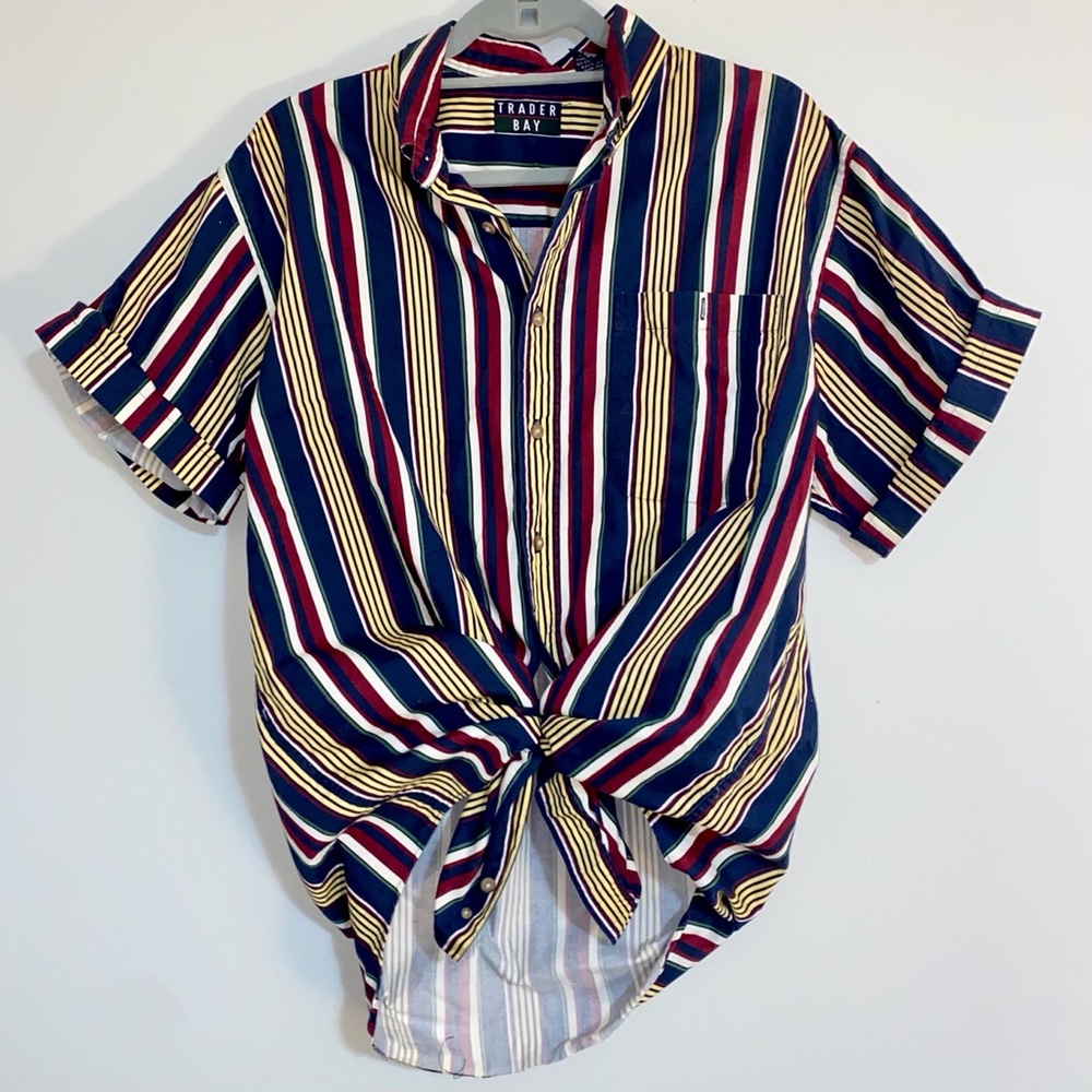 Vintage Trader Bay striped short sleeve Buttondown